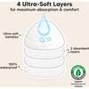 Women's Contour Organic Nursing Pads, Soft White - Breastfeeding Support - 2