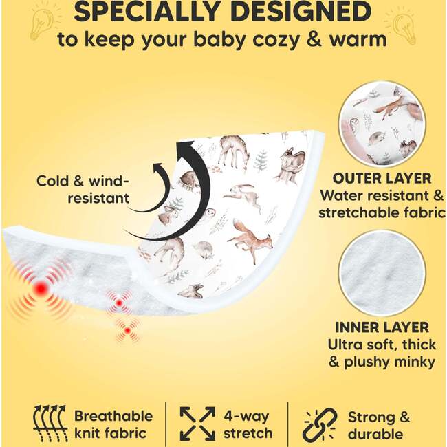 WARMZY Baby Car Seat Cover, Arcadia - Car Seat Accessories - 3