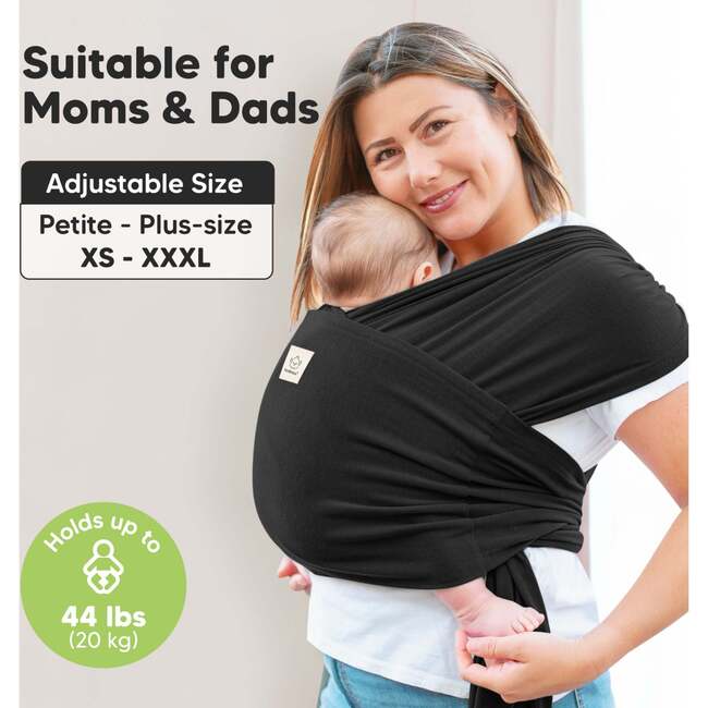 D-Lite Wrap Carrier, Trendy Black - Carriers - 3