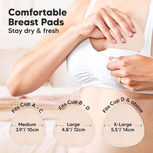 Women's Contour Organic Nursing Pads, Bare Beige - Breastfeeding Support - 4