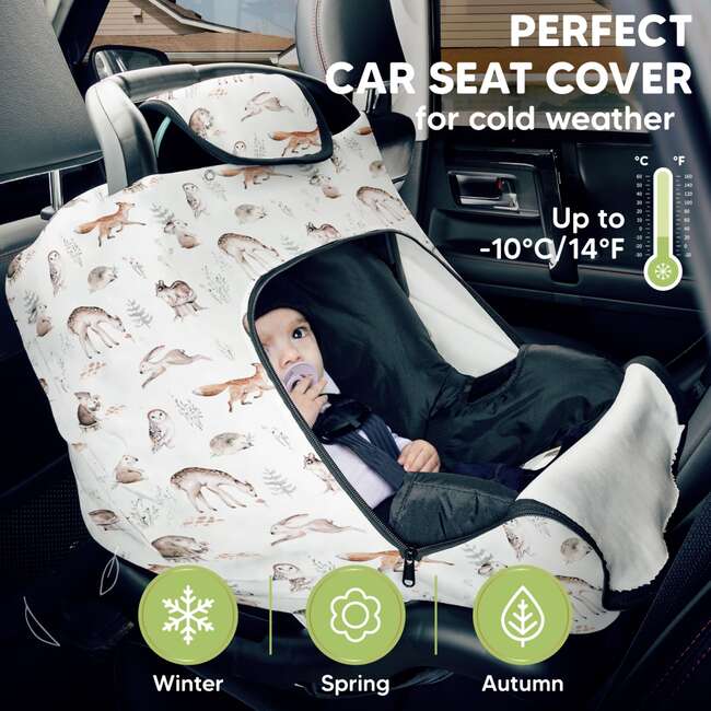 WARMZY Baby Car Seat Cover, Arcadia - Car Seat Accessories - 6