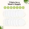 Women's Contour Organic Nursing Pads, Soft White - Breastfeeding Support - 6