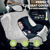 WARMZY Baby Car Seat Cover, Herringbone - Car Seat Accessories - 6