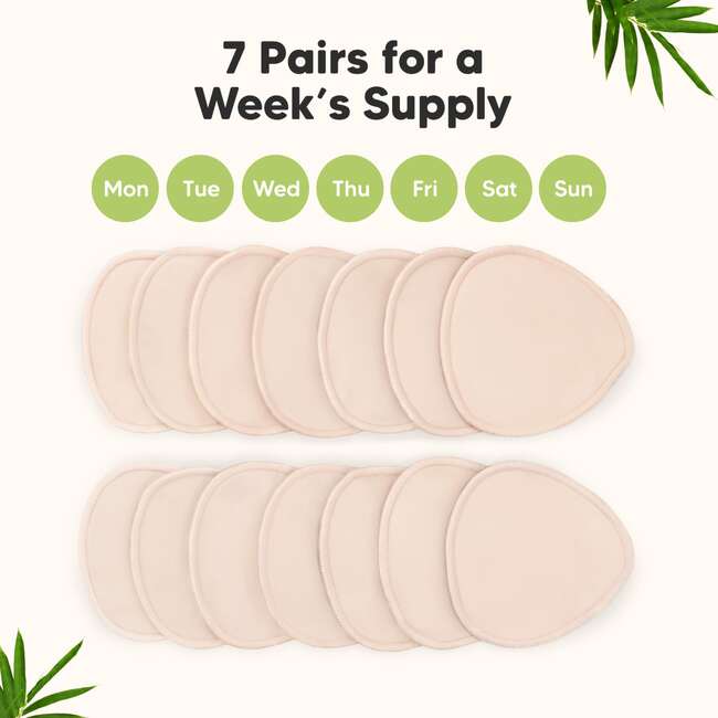 Women's Contour Organic Nursing Pads, Bare Beige - Breastfeeding Support - 6
