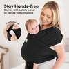 D-Lite Wrap Carrier, Trendy Black - Carriers - 6