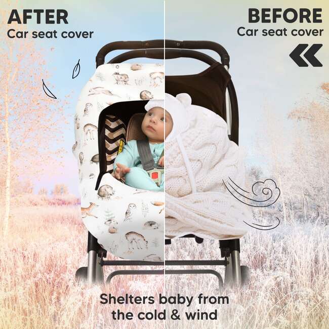 WARMZY Baby Car Seat Cover, Arcadia - Car Seat Accessories - 7