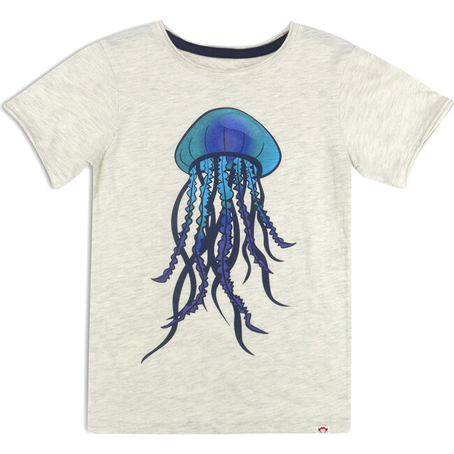 Graphic Short Sleeve Tee, Jellyfish, cloud heather