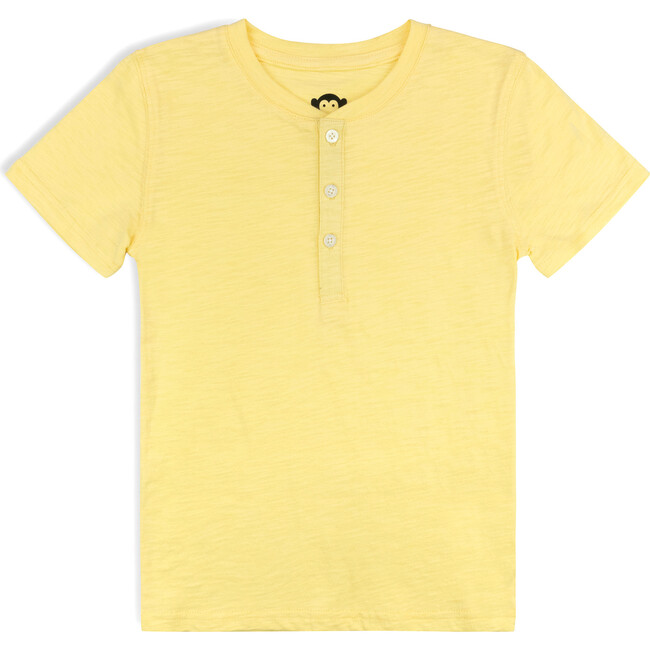 Day Party Henley, pale yellow