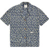 Gauze Short Sleeve Relaxed Fit Shirt, Dash Print - Shirts - 1 - thumbnail
