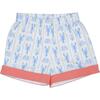 Wilkes Elastic Waist Contrast Rolled Cuff Shorts, Harbour Court Lobster - Shorts - 1 - thumbnail