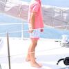 Wilkes Elastic Waist Contrast Rolled Cuff Shorts, Harbour Court Lobster - Shorts - 2 - thumbnail
