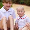 Teddy Peter Pan Collar Shirt, White with Rhode Island Red - Shirts - 2