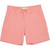 Hart Seersucker Faux Button Waist Shorts, Cambridge Coral - Shorts - 1 - thumbnail