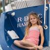 Charlotte Seersucker Romper, Light Blue Ribbon - Rompers - 2