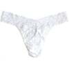 Signature Lace Original Rise Thong, White - Underwear - 1 - thumbnail