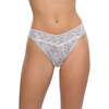 Signature Lace Original Rise Thong, White - Underwear - 2