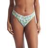 Printed Daily Lace Original Rise Thong, Hazy Morning - Underwear - 2