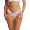 Printed Signature Lace Original Rise Thong, Hello Spring - Underwear - 2