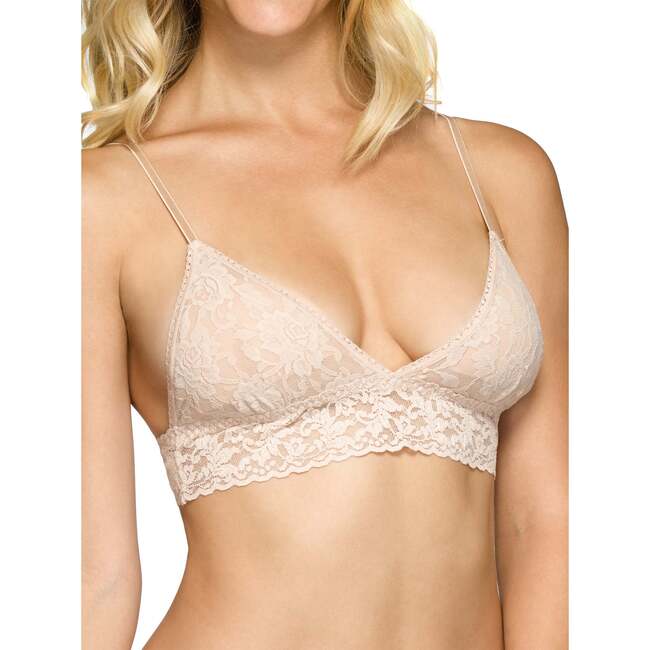 Signature Lace Padded Triangle Bralette, Chai - Bras - 2