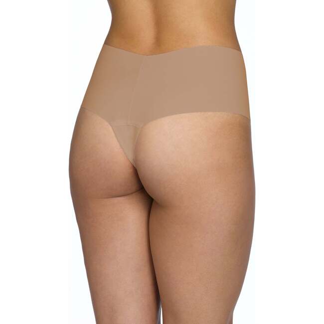 BreatheSoft Hi-Rise Thong, Taupe - Underwear - 3