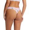 Printed Signature Lace Original Rise Thong, Hello Spring - Underwear - 3