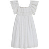 Olga Kids Dress, White - Dresses - 1 - thumbnail