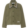 Louie Kids Jacket, Green - Jackets - 1 - thumbnail