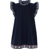 Shaina Kids Dress, Navy - Dresses - 1 - thumbnail
