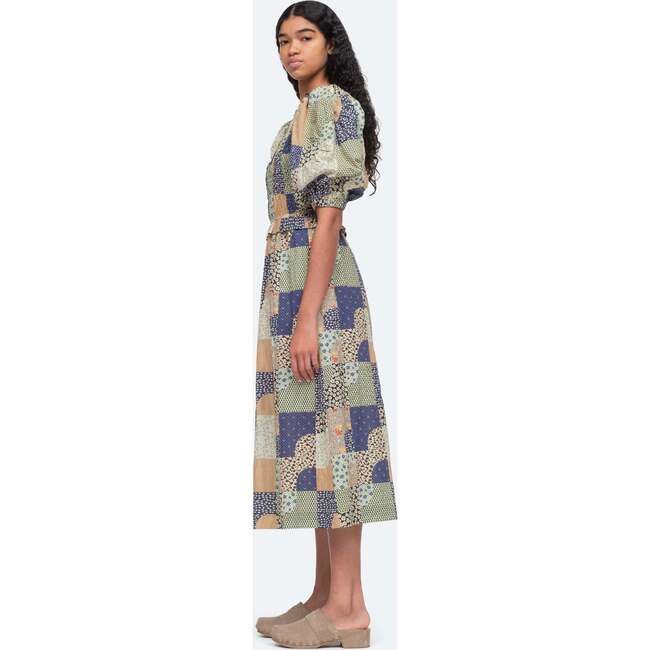 Women's Louie Dress, Patchwork Floral - Dresses - 3