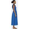 Women's Greir V-Neck Dress, Blue - Dresses - 4