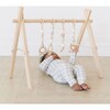 Natural Wood Gym with Gray & White Toys - Activity Gyms - 3