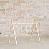 White Wood Gym with Gray & White Toys - Activity Gyms - 5
