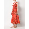 Women's Sorrento A-Line 4-Tier Maxi Dress, Red - Dresses - 2