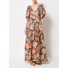 Women's Ila V-Neck A-Line 4-Tier Maxi Dress, Red - Dresses - 3
