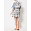 Women's Carla Oversized Short Sleeve Mini Dress, Blue - Dresses - 5