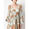 Women's Ravenna Mini Raglan Peasant Dress, Blue - Dresses - 4