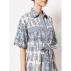 Women's Carla Oversized Short Sleeve Mini Dress, Blue - Dresses - 6