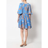 Women's Loren A-Line 3-Tier Mini Dress, Blue - Dresses - 4