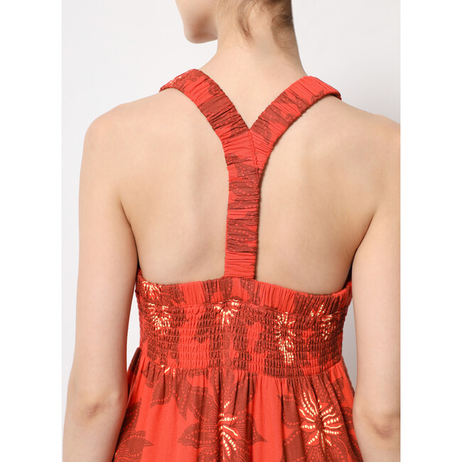 Women's Sorrento A-Line 4-Tier Maxi Dress, Red - Dresses - 5
