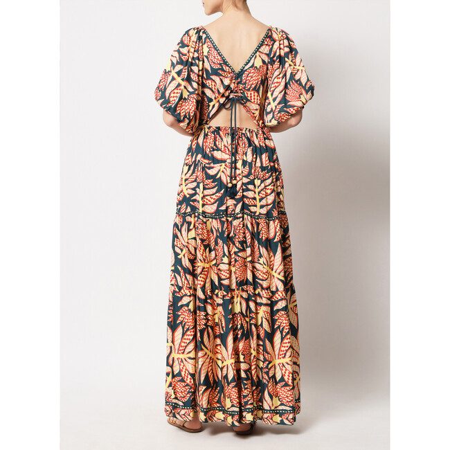Women's Ila V-Neck A-Line 4-Tier Maxi Dress, Red - Dresses - 6