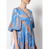 Women's Loren A-Line 3-Tier Mini Dress, Blue - Dresses - 5