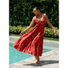 Women's Sorrento A-Line 4-Tier Maxi Dress, Red - Dresses - 6