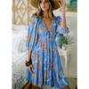 Women's Loren A-Line 3-Tier Mini Dress, Blue - Dresses - 8