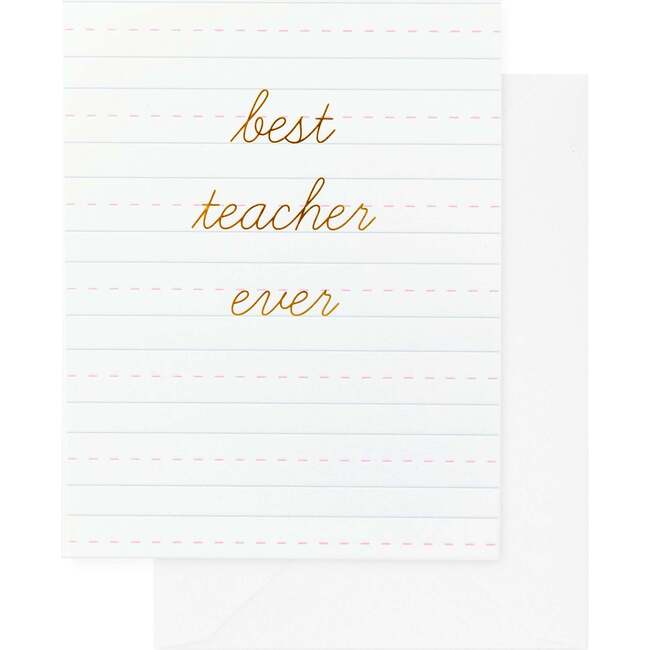 Best Teacher Ever Card, Script