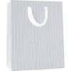 Blue Ticking Stripe Gift Bag - Paper Goods - 1 - thumbnail