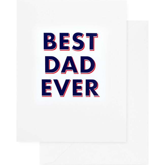 Best Dad Ever Card, Navy