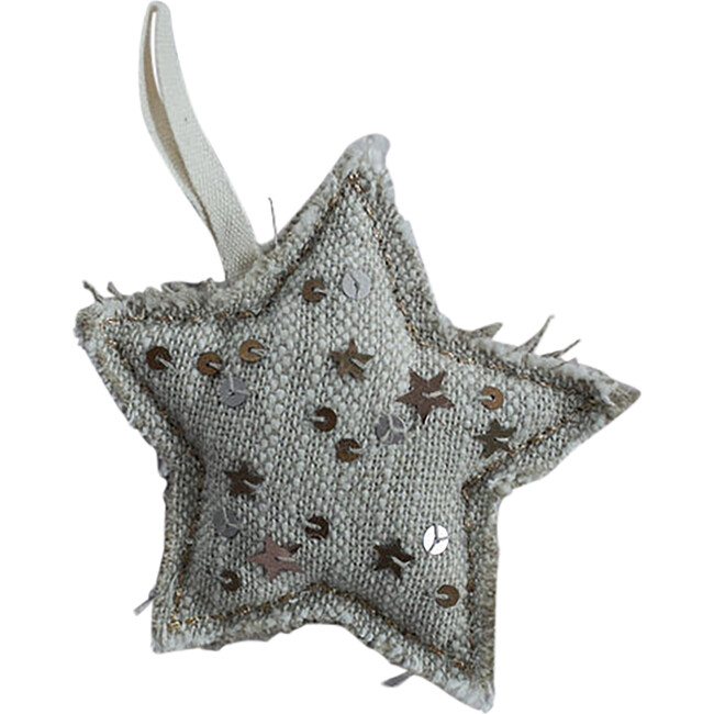 Metallic Confetti Star Ornament