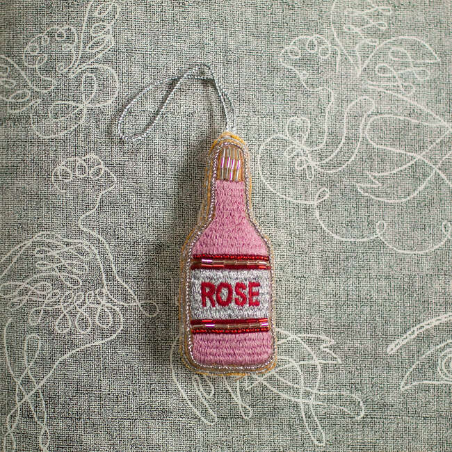 Rose Bottle Ornament - Ornaments - 2