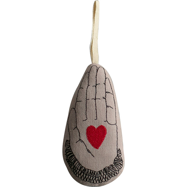 Hand in Heart Ornament