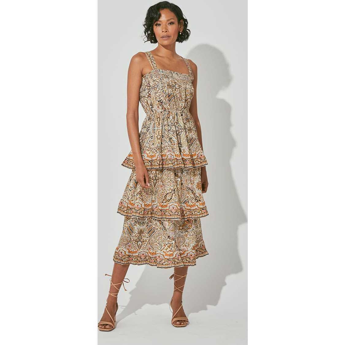 Rosalie Midi Dress, Kaleidoscope - Cleobella Dresses | Maisonette